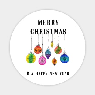 Christmas Bauble Card Magnet